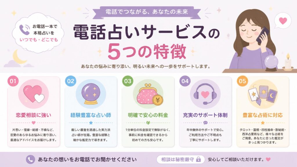 電話占いの特徴